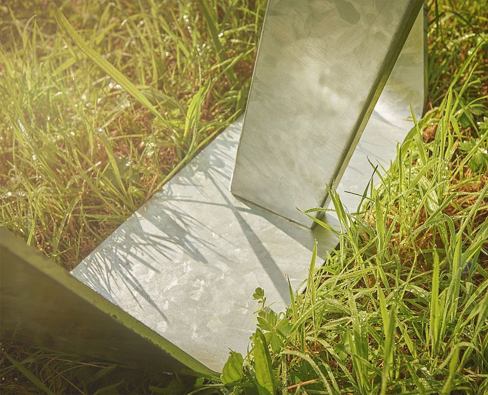 Close up Galvanized steel Anker