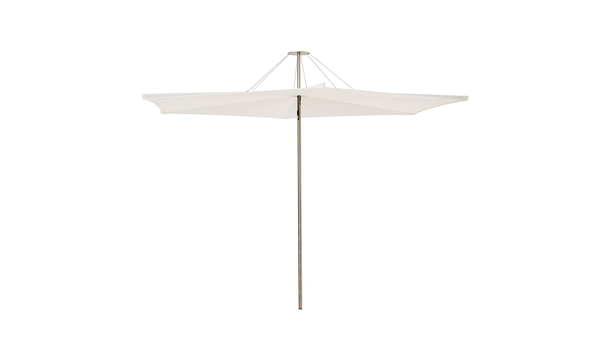 Vue d’un parasol Inumbrina ouvert.