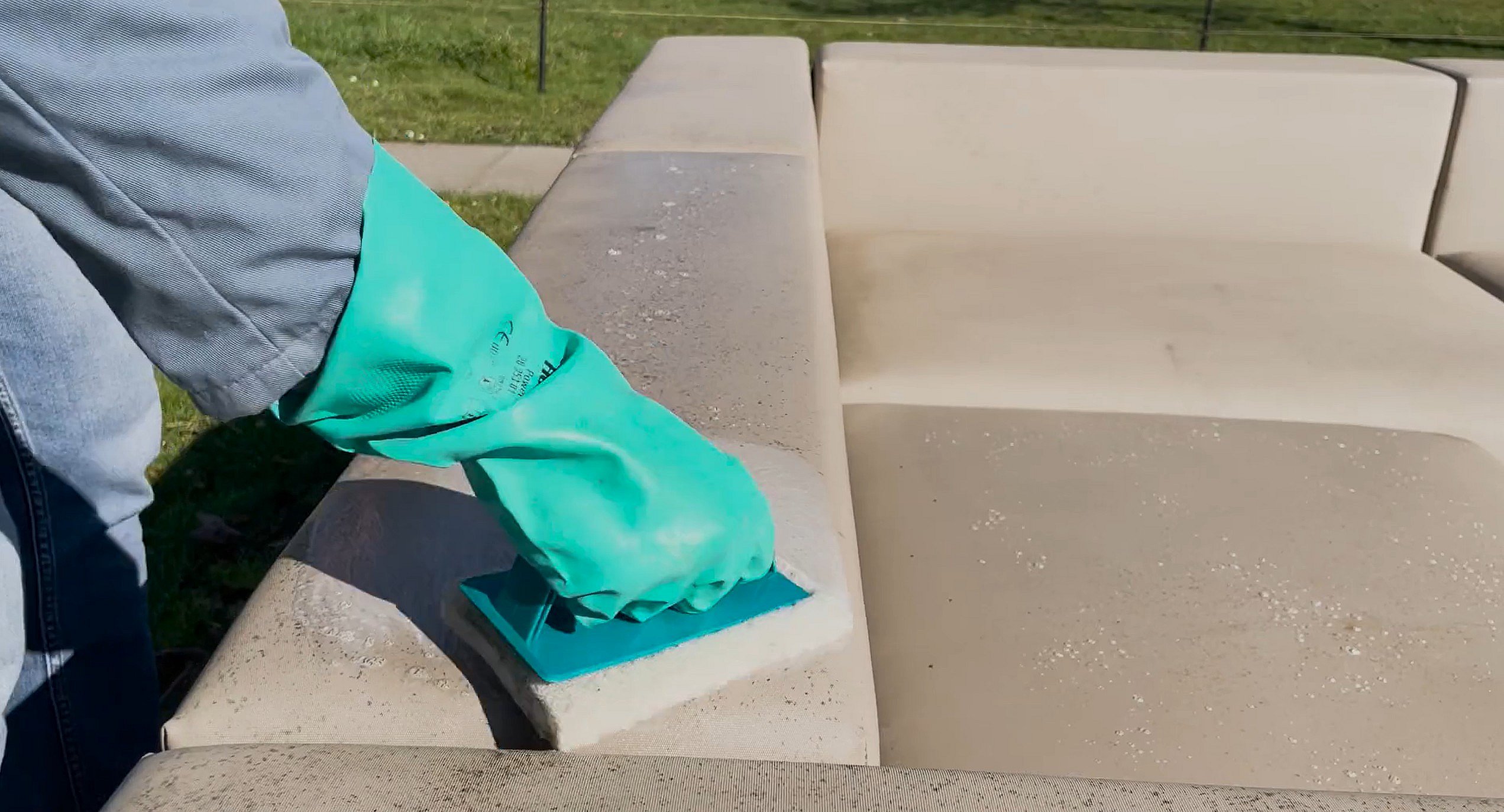 Material image illustrating tarpaulin, the durable waterproof upholstery used for Walrus seating