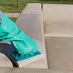 Material image illustrating tarpaulin, the durable waterproof upholstery used for Walrus seating