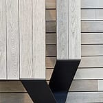 Wooden tabletop & benches from Extremis.