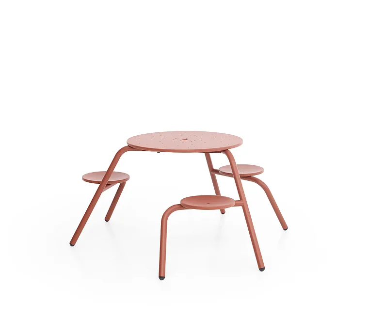 Een Virus picknicktafel voor 3 personen