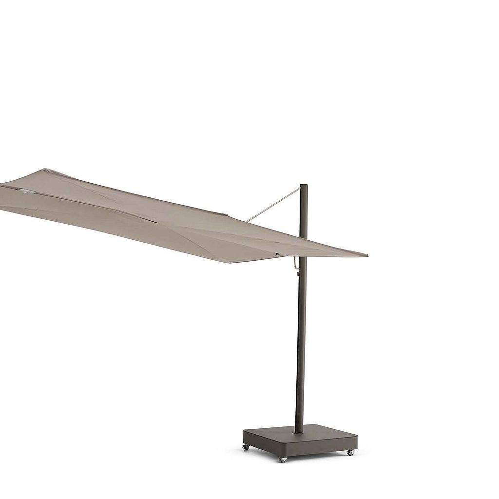 Sensu single square straight parasol with square canopy and vertical pole